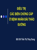 Điều Trị Các Biến Chứng Cấp Ở Bệnh Nhân Đái Tháo Đường
