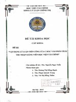 vận dụng lý luận tiền công của cmac vào phân tích thu nhập giảng viên học viện tài chính 