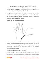 Bài tập 5 ngón tay đơn giản để thoát khỏi bệnh tật