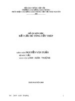 Tiểu luận thiết kế một dầm cho cầu dường ô tô nhịp giản đơn bằng bê tông cốt thép, thi công bằng phương pháp đúc riêng từng dầm tại công trường và tải trọng cho trước 