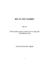 Khóa luận thiết kế phân xưởng cracking xúc tác năng suất 3 000 000 tấn một năm 