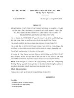 Thông tư 23/2016/TT-BCT mức giới hạn về hàm lượng formaldehyt và amin thơm chuyển hóa từ thuốc nhuộm azo