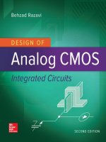 Design of analog CMOS integrated circuits  2nd Razavi