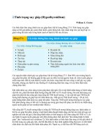 Tình trạng suy giáp 