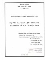 nợ phí và gian lận trục lợi bảo hiểm xã hội tại việt nam 