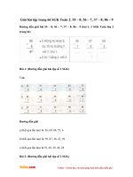 Giải bài tập trang 66 SGK Toán 2: 55 - 8; 56 - 7; 37 - 8; 68 - 9