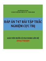 06  DAP AN 747 BAI TAP TRAC NGHIEM CUC TRI 