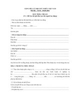 Mẫu biên bản thỏa thuận về việc hỗ trợ chi phí đào tạo cho người lao động