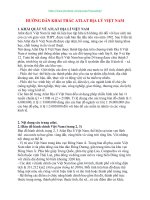 Hướng dẫn khai thác atlat địa lý việt nam luyện thi PTTH quốc gia 2017 