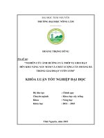 Nghiên cứu ảnh hưởng cuả thời vụ gieo hạt đến khả năng nảy mầm và chất lượng cây hoàng bá trong giai đoạn vườn ươm