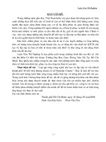 Khóa luận lập qui trình công nghệ chế tạo và lắp ráp xe ô tô khách thành phố 40 chỗ trên khung chassi cơ sở hyundai county 