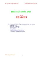 Tiểu luận tính toán thiết kế hệ thống trữ đôngcho nhà máy thủy hải sản 