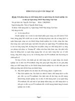 Tóm tắt luận văn giải pháp nâng cao chất lượng dịch vụ ngân hàng cho doanh nghiệp vừa và nhỏ tại ngân hàng TMCP đại chúng việt nam