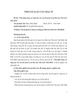 Tóm tắt luận văn giải pháp nâng cao năng lực cho cán bộ quản lý tại kho bạc nhà nước thái bình