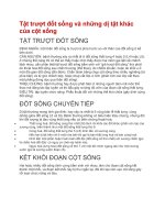 Tật trượt đốt sống và những dị tật khác của cột sống 