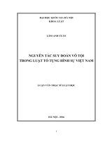 Nguyên tắc suy đoán vô tội trong luật tố tụng hình sự việt nam 