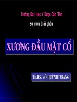 Bài Giảng Xương Đầu Mặt Cổ