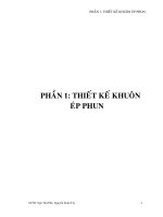 Khóa luận nghiên cứu thiết kế chế tạo khuôn mẫu ngành nhựa 