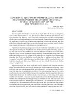 SÁNG KIẾN SỬ DỤNG ỐNG HÚT MỀM ĐỂ LẤY MÁU  TRUYỀN HOÀN HỒI  TRONG PHẪU  THUẬT NỘI SOI CHỬA NGOÀI TỬ CUNG  VỠ  TẠI BỆNH  VIỆN SẢN NHI TỈNH NINH BÌNH NĂM 2014