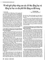 Về một giải pháp nâng cao các chỉ tiêu động học và động lực học cơ cấu phối khí động cơ đốt trong