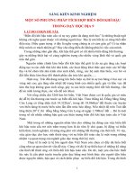 SÁNG KIẾN KINH NGHIỆM MỘT SỐ PHƯƠNG PHÁP TÍCH HỢP BIẾN ĐỔI KHÍ HẬU  TRONG DẠY HỌC ĐỊA 9