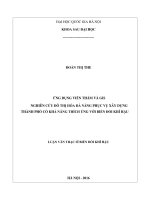 Ứng dụng viễn thám và GIS nghiên cứu đô thị hóa đà nẵng phục vụ xây dựng thành phố có khả năng thích ứng với biến đổi khí hậu 