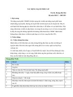 TẮC ĐỘNG MẠCH PHỔI cấp và XUẤT  HUYẾT TIÊU hóa CAO 