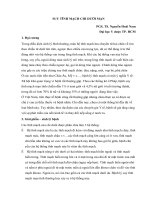 SUY TĨNH MẠCH CHI dưới mạn 