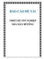 Khóa luận thiết kế tốt nghiệp nhà máy bê tông 