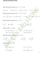 337 câu trắc nghiệm nguyên hàm tài liệu ôn luyện thpt quốc gia 2017