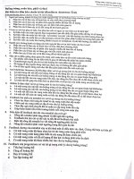 Những câu trắc nghiệm bộ môn phụ sản y khoa