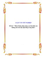 Luận văn một số biện pháp nâng cao độ chính xác khống chế trắc địa mặt bằng trong hầm 