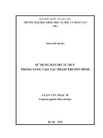 Sử dụng bản đồ tư duy trong sáng tạo tác phẩm truyền hình 