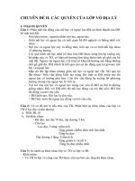 Cấu trúc của lớp vỏ trái đất . Các quyển của lớp vỏ địa lí