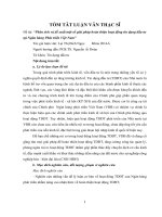 Tóm tắt luận văn phân tích và đề xuất một số giải pháp hoàn thiện hoạt động tín dụng đầu tư tại ngân hàng phát triển việt nam