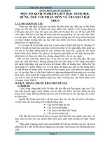 SÁNG KIẾN KINH NGHIỆM MỘT SỐ KINH NGHIỆM GIÚP HỌC SINH HỌC HỨNG THÚ VỚI PHÂN MÔN VẼ TRANH Ở BẬC THCS