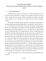 SÁNG KIẾN KINH NGHIỆM ỨNG DỤNG CÔNG NGHỆ THÔNG TIN DẠY HỌC LÝ THUYẾT THỂ DỤC LỚP 8