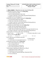 Đề thi học kì 1 môn Khoa học lớp 5 trường Tiểu học số 2 Ân Đức năm 2015 - 2016