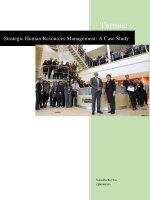 Strategic human resources management cas 