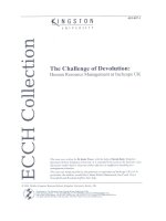 The challenge of devolution HRM at inchape UK 