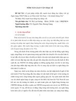 Tóm tắt luận văn một số giải pháp nhằm đẩy mạnh hoạt động huy động vốn tại ngân hàng TMCP đầu tư và phát triển việt nam   chi nhánh hưng yên