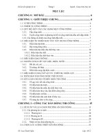 Khóa luận thiết kế tổ chức thi công phần bản chân và bản mặt đập chính hồ chứa nước cửa đạt 