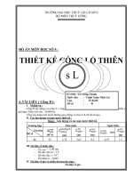 Tiểu luận thiết kế cống lộ thiên SL 