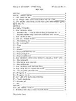 Khóa luận dự án hồ chứa nước trà co  