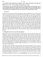 Xu hướng đổi mới hoạt động thư viện đại học giai đoạn hiện nay