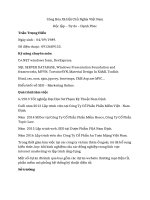 CV ứng tuyển lập trình viên