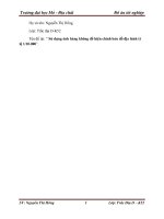 Khóa luận sử dụng ảnh hàng không để hiện chỉnh bản đồ địa hình tỷ lệ 1 10 000 