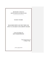 Hoạch định chiến lược phát triển cho công ty cảng dịch vụ dầu khí đến năm 2020 
