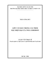 Liên văn bản trong các phim hậu hiện đại của wes anderson 