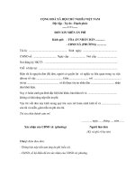 Mẫu đơn xin miễn giảm án phí